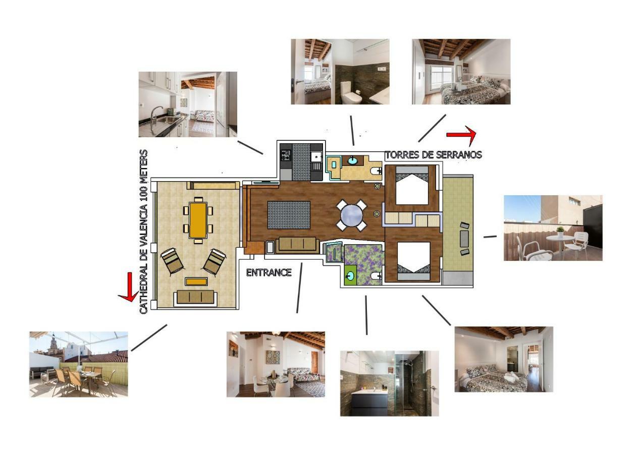 Florit Flats - Center 2Br 2Ba Attic Terrace View Wifi Ac Appartement Valencia Buitenkant foto